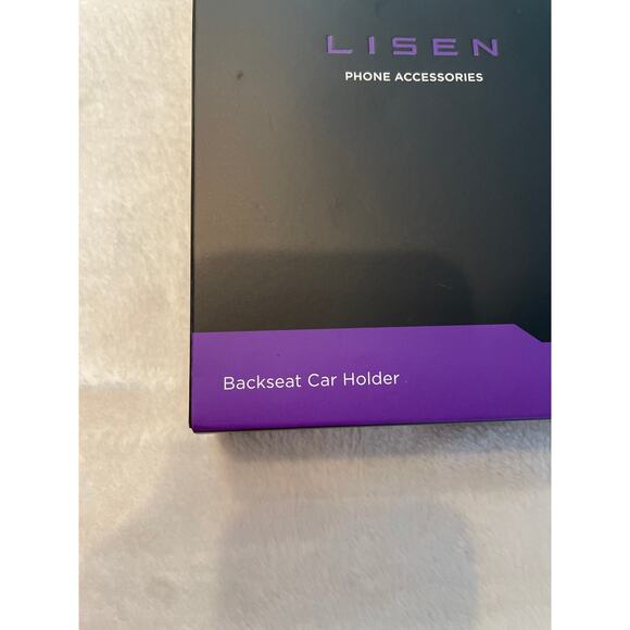 LISEN Car Headrest Phone Holder Backseat H715 Black Mounts Travel NEW OPEN BOX - Picture 5 of 14